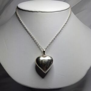 Hollow Heart Shaped Bell Pendant with 925 Chain